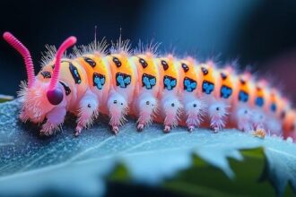 A Pink Caterpillar